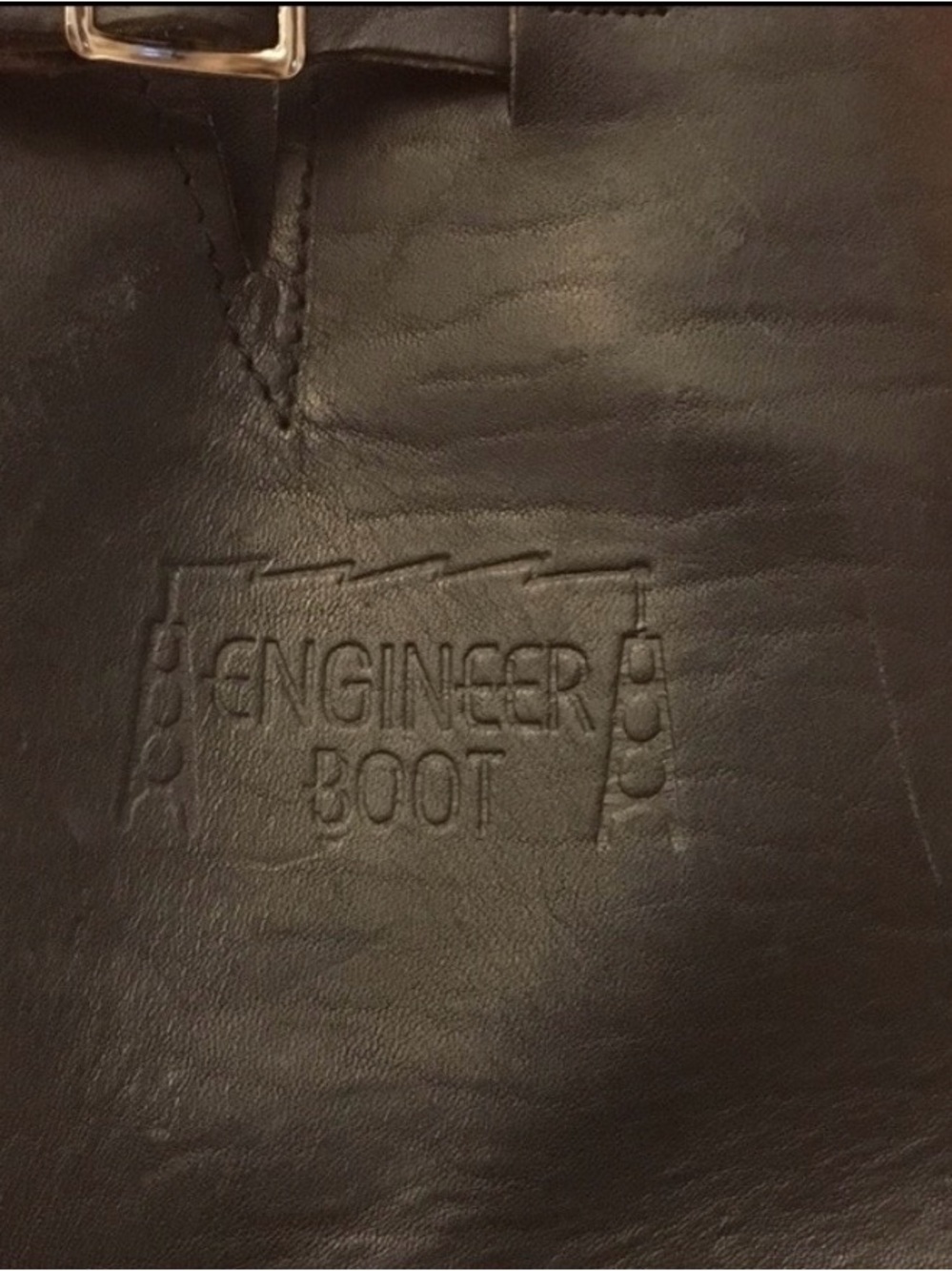 Vintage 90’s Carolina Classic Black Leather Moto Boots Women’s 7/Men’s 5 - Picture 6 of 8